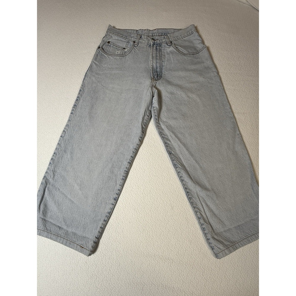 Vintage Lucky Brand‎ Dungarees Wide Leg Cropped Jeans USA Made 32